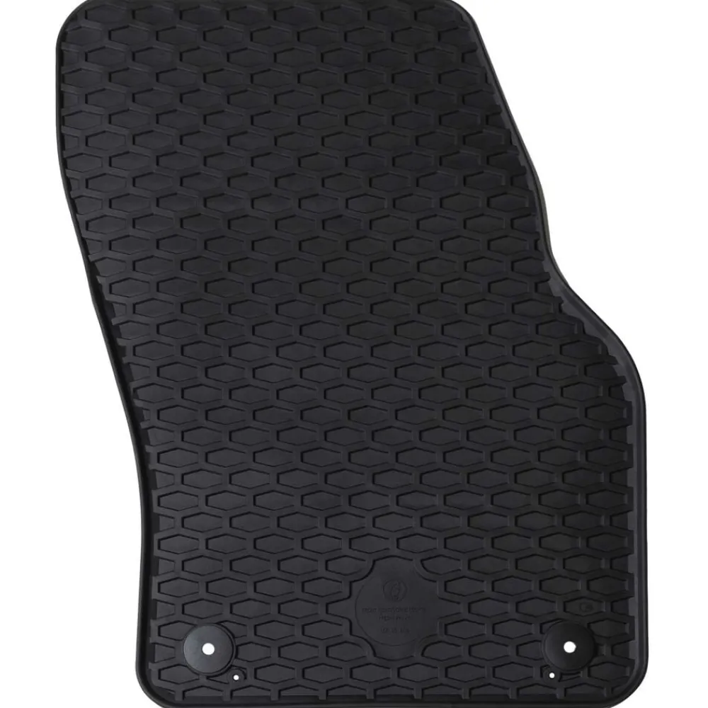 vidaXL Alfombrilla de Coche 4 pcs Negro Goma Online