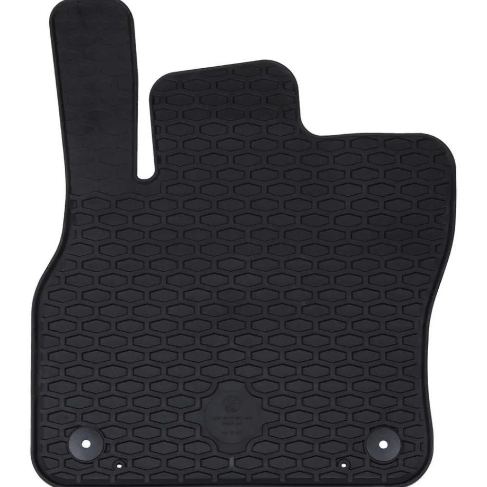 vidaXL Alfombrilla de Coche 4 pcs Negro Goma Online