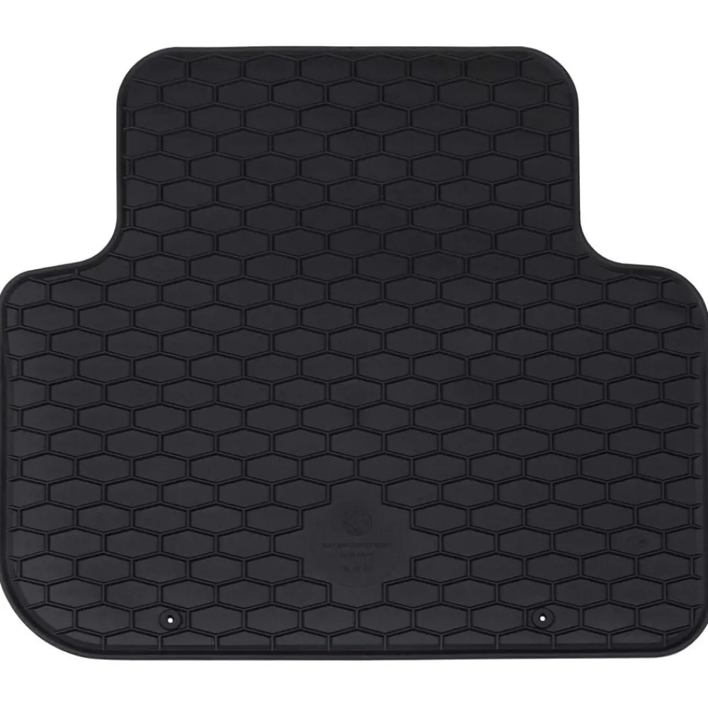 vidaXL Alfombrilla de Coche 4 pcs Negro Goma Online