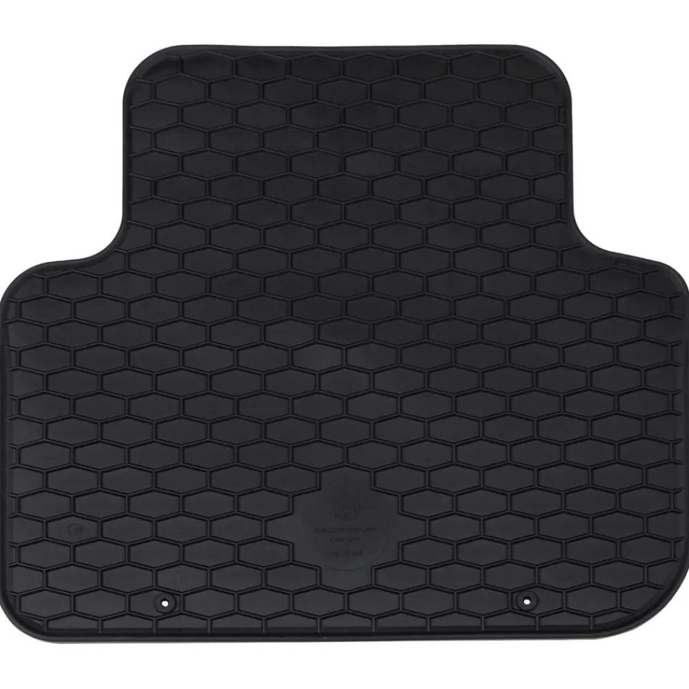 vidaXL Alfombrilla de Coche 4 pcs Negro Goma Online