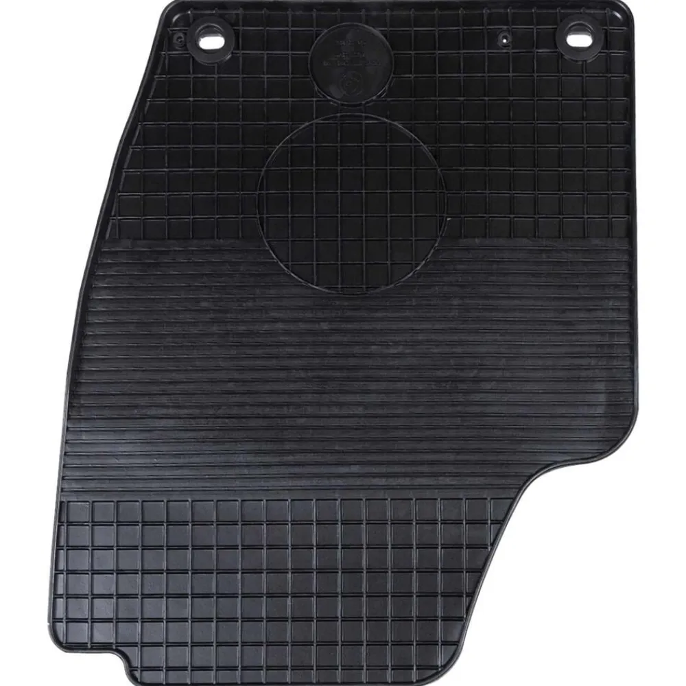 vidaXL Alfombrilla de Coche 4 pcs Negro Goma Online