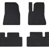 vidaXL Alfombrilla de Coche 4 pcs Negro Goma Hot