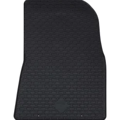 vidaXL Alfombrilla de Coche 4 pcs Negro Goma Hot