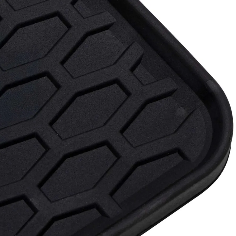 vidaXL Piezas Y Accesorios Para Vehículos-Alfombrilla de Coche Negro Compatible con VW T5 2010-2015 Goma