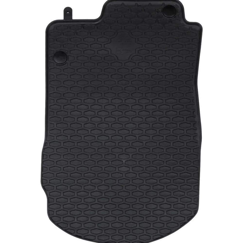 vidaXL Piezas Y Accesorios Para Vehículos-Alfombrilla de Coche 4 pcs Negro Goma