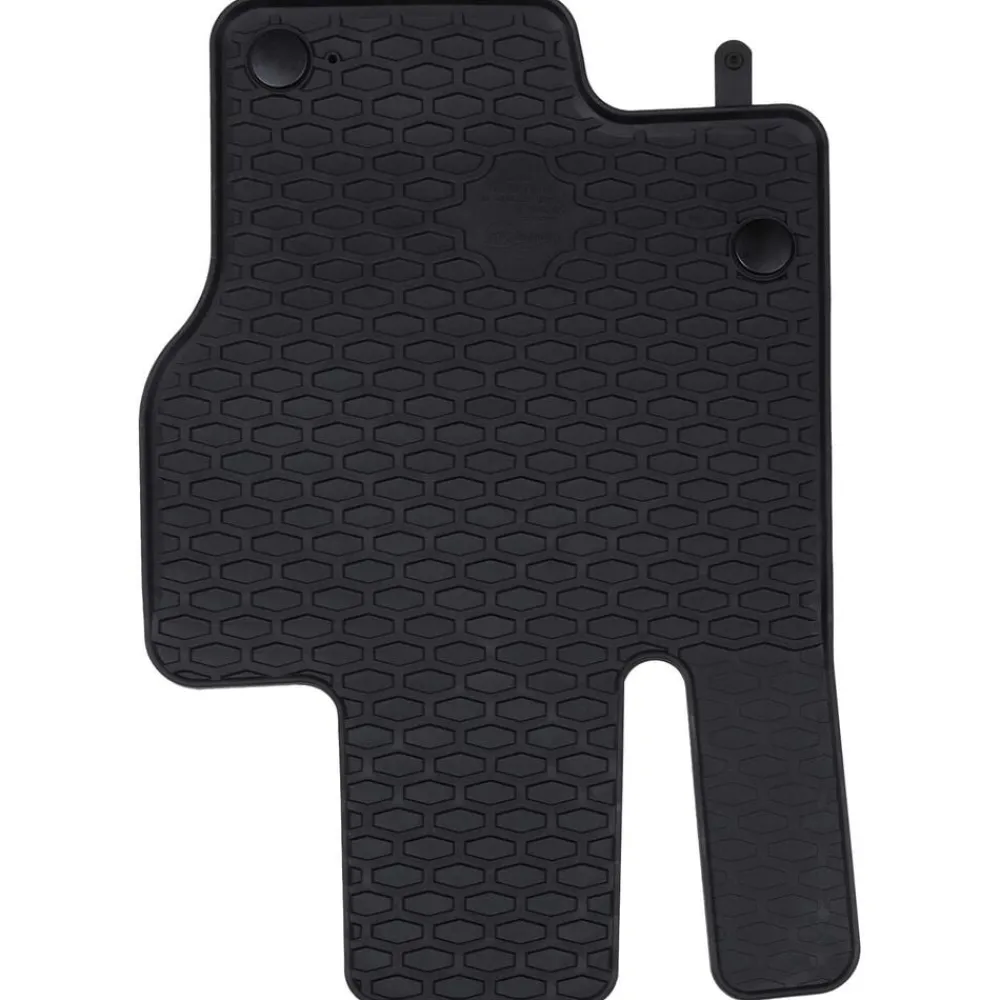 vidaXL Piezas Y Accesorios Para Vehículos-Alfombrilla de Coche 4 pcs Negro Goma