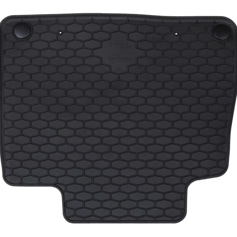 vidaXL Piezas Y Accesorios Para Vehículos-Alfombrilla de Coche 4 pcs Negro Goma