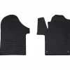 vidaXL Piezas Y Accesorios Para Vehículos-Alfombrilla de Coche 2 pcs Negro Goma