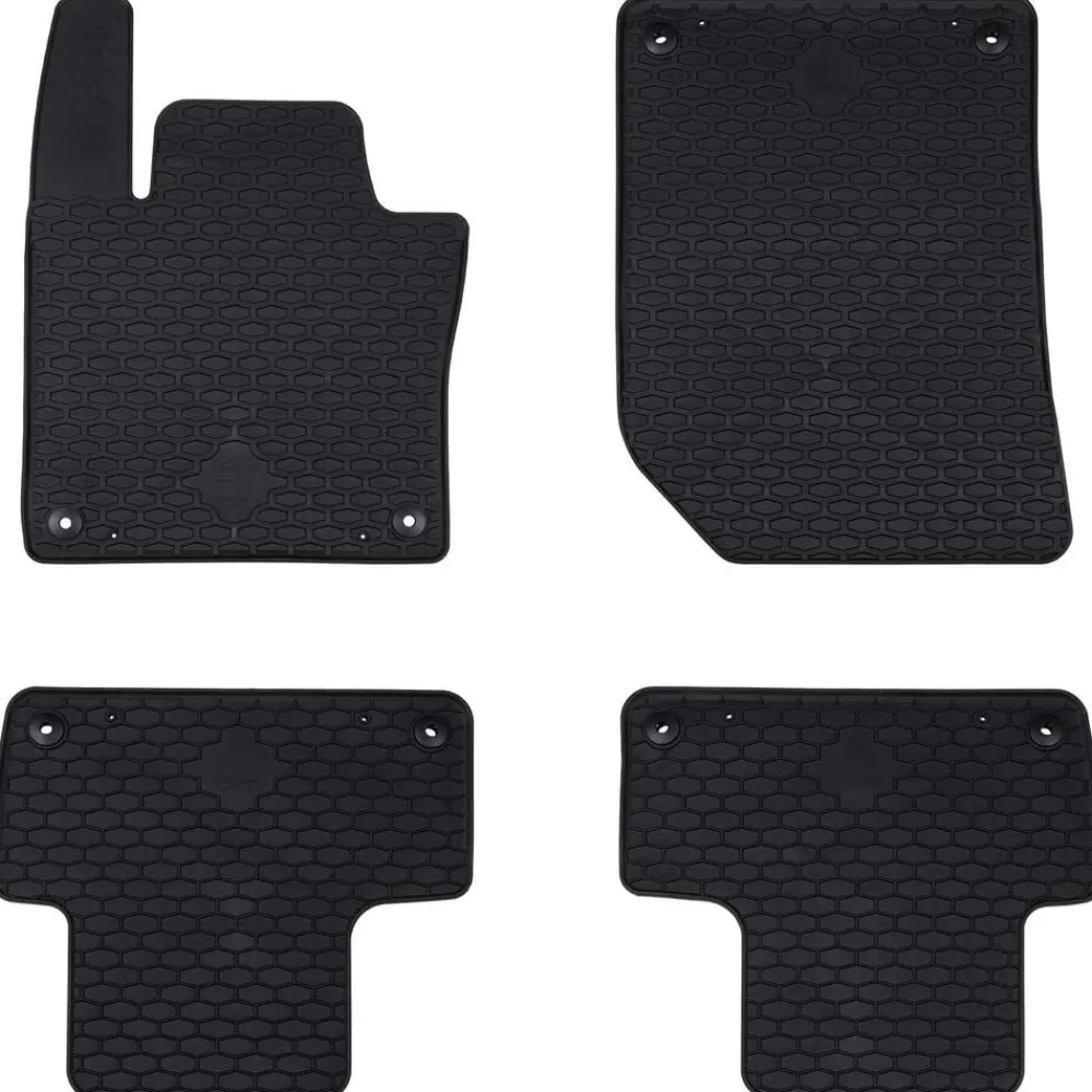 vidaXL Alfombrilla de Coche 4 pcs Negro apto para Volvo XC60 2018-