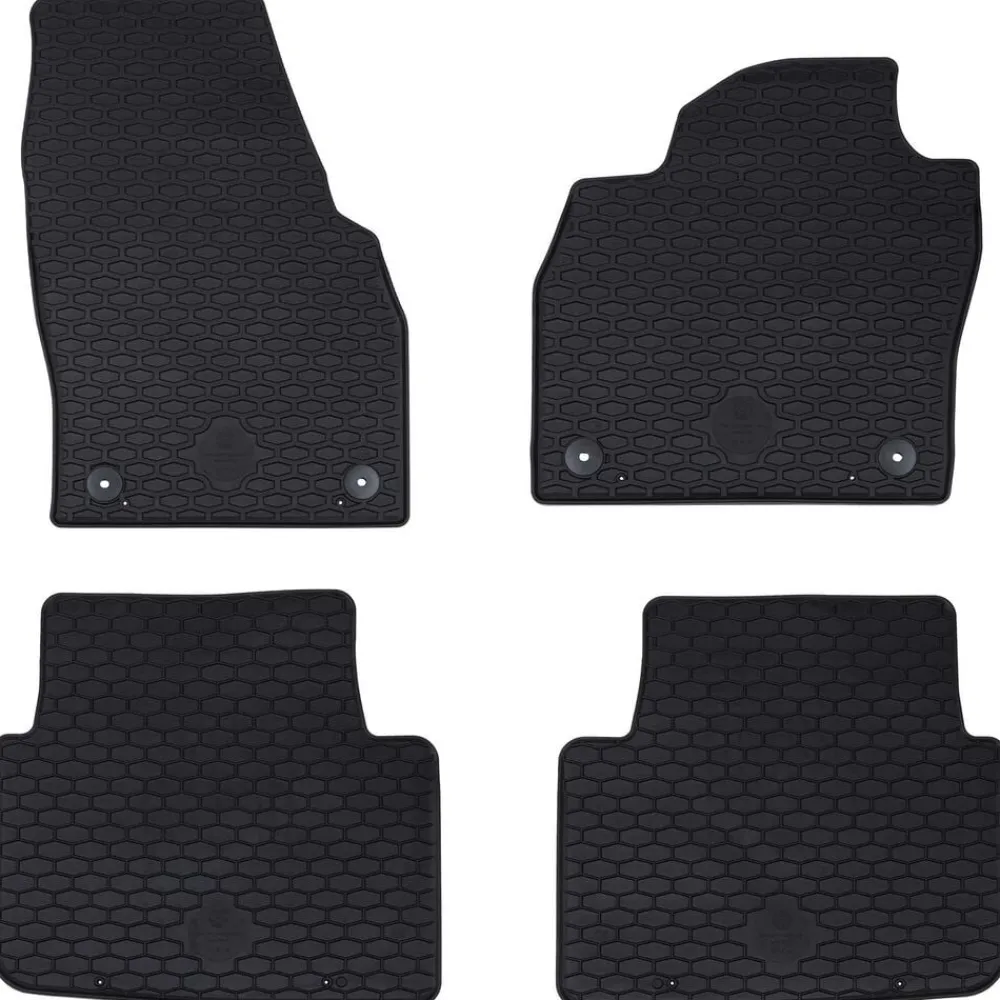 vidaXL Piezas Y Accesorios Para Vehículos-Alfombrilla de Coche 4 pcs Negro compatible con KAMIQ 2019-
