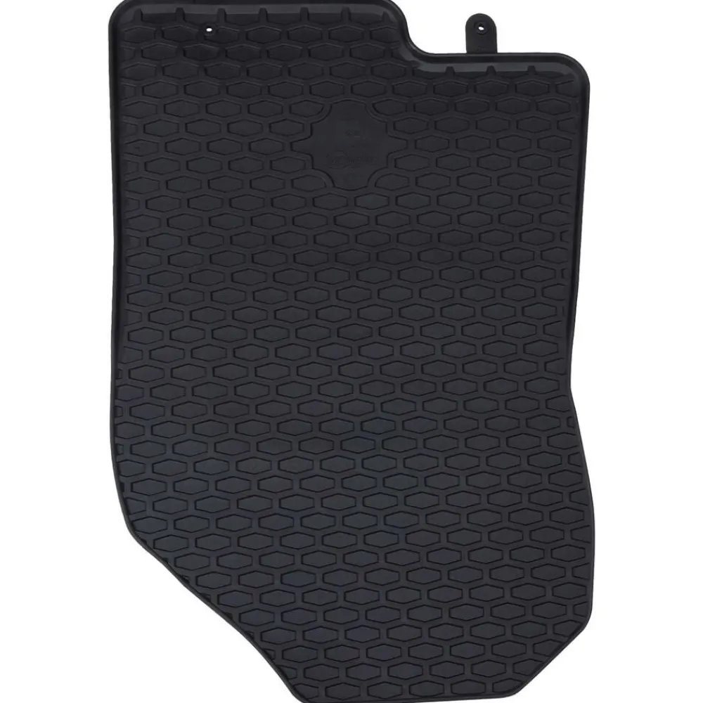 vidaXL Piezas Y Accesorios Para Vehículos-Alfombrilla de Coche 4 pcs Negro Goma