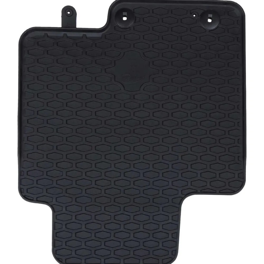 vidaXL Piezas Y Accesorios Para Vehículos-Alfombrilla de Coche 4 pcs Negro Goma