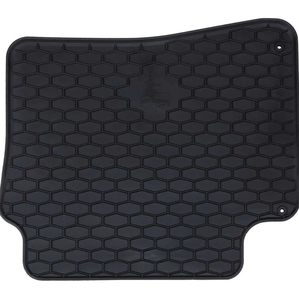 vidaXL Piezas Y Accesorios Para Vehículos-Alfombrilla de Coche 4 pcs Negro Goma