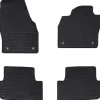 vidaXL Alfombrilla de Coche 4 pcs Negro Goma Online