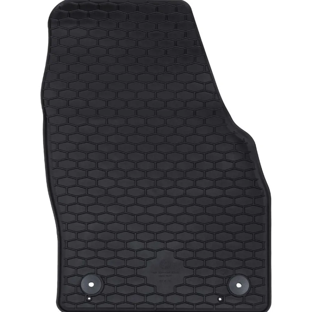 vidaXL Alfombrilla de Coche 4 pcs Negro Goma Online