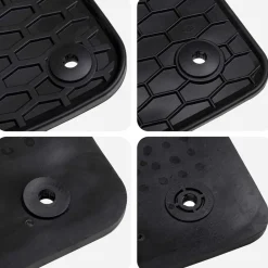 vidaXL Alfombrilla de Coche 4 pcs Negro Goma Online