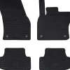 vidaXL Alfombrilla de Coche 4 pcs Negro Goma Sale