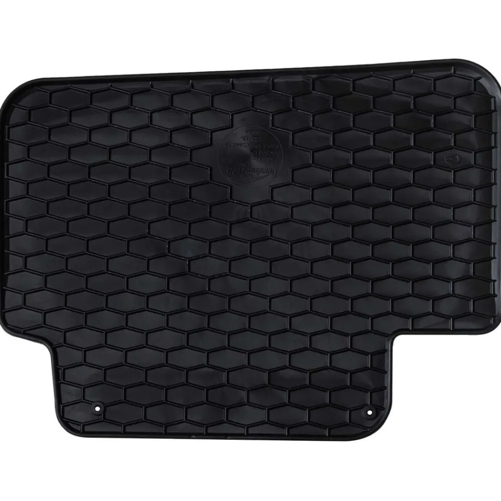vidaXL Piezas Y Accesorios Para Vehículos-Alfombrilla de Coche 4 pcs Negro Goma