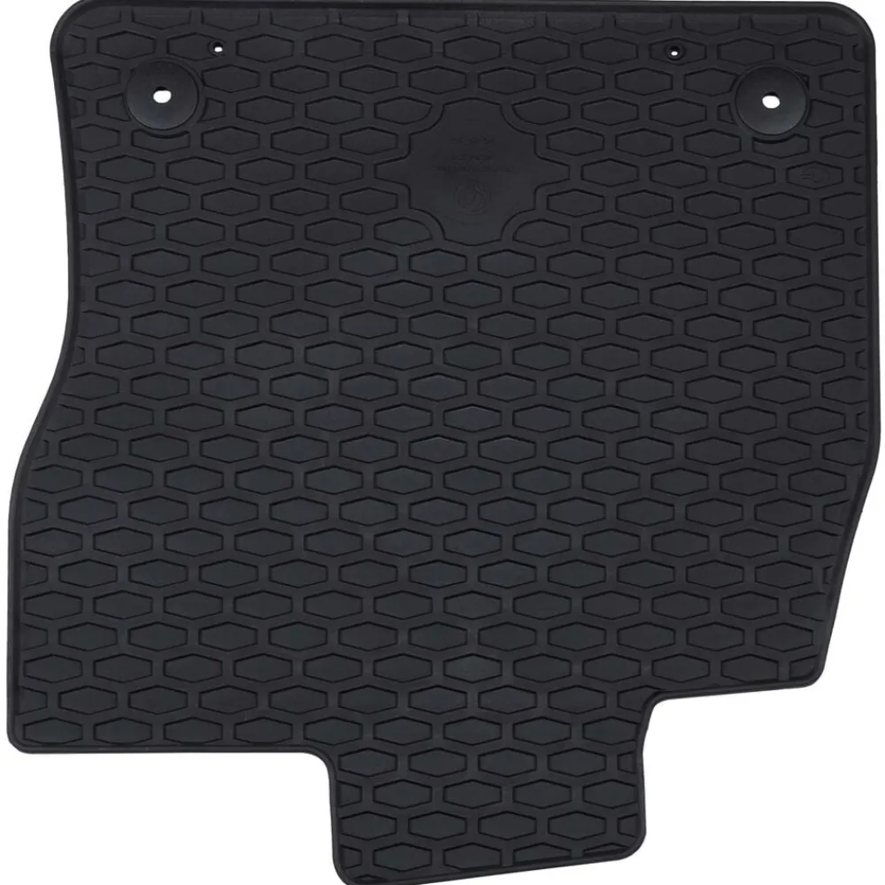 vidaXL Alfombrilla de Coche 4 pcs Negro Goma New