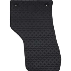 vidaXL Alfombrilla de Coche 4 pcs Negro Goma New