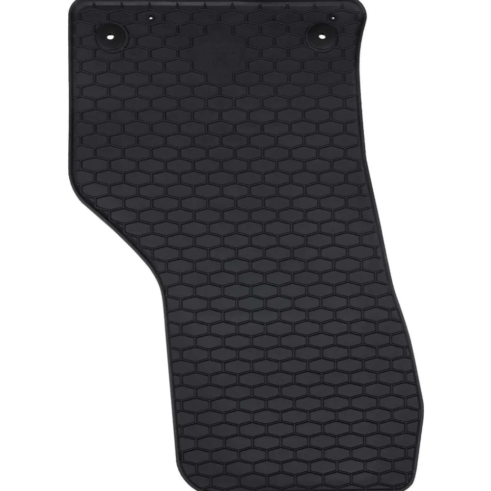 vidaXL Alfombrilla de Coche 4 pcs Negro Goma New
