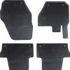 vidaXL Alfombrilla de Coche 4 pcs Negro Goma Sale