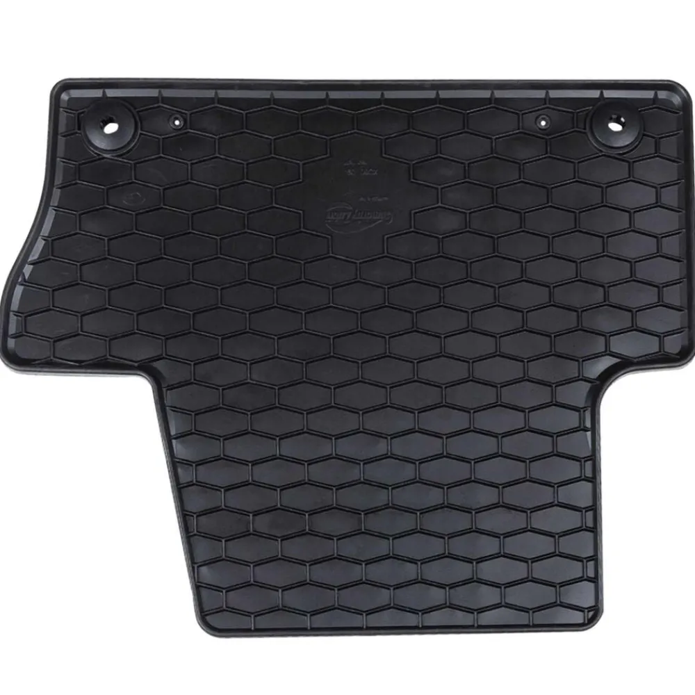 vidaXL Alfombrilla de Coche 4 pcs Negro Goma Sale