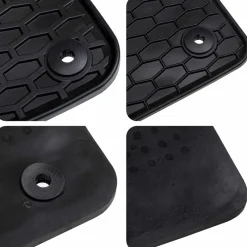 vidaXL Alfombrilla de Coche 4 pcs Negro Goma Sale