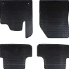 vidaXL Alfombrilla de Coche 4 pcs Negro Goma Online