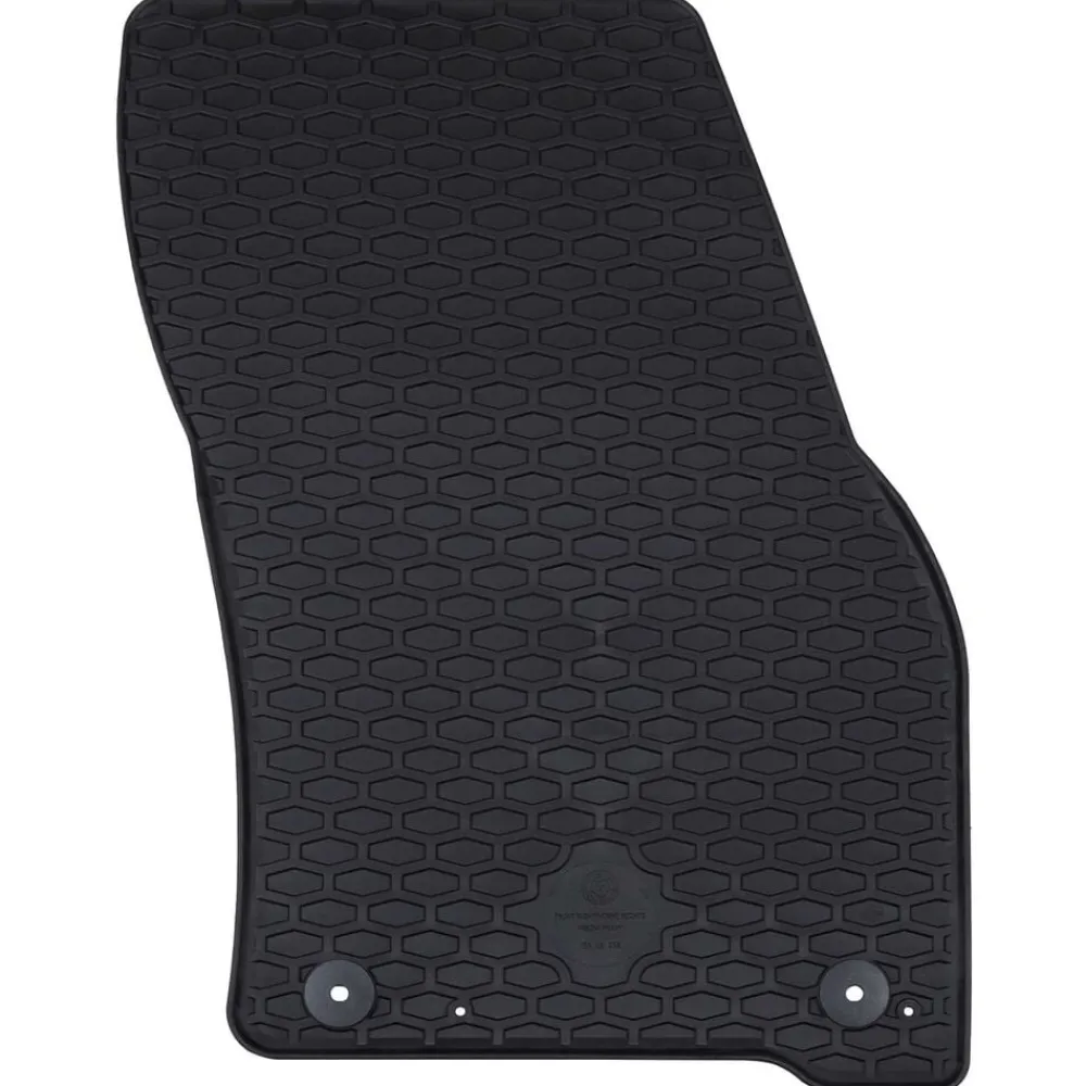 vidaXL Piezas Y Accesorios Para Vehículos-Alfombrilla de Coche 4 pcs Negro Goma