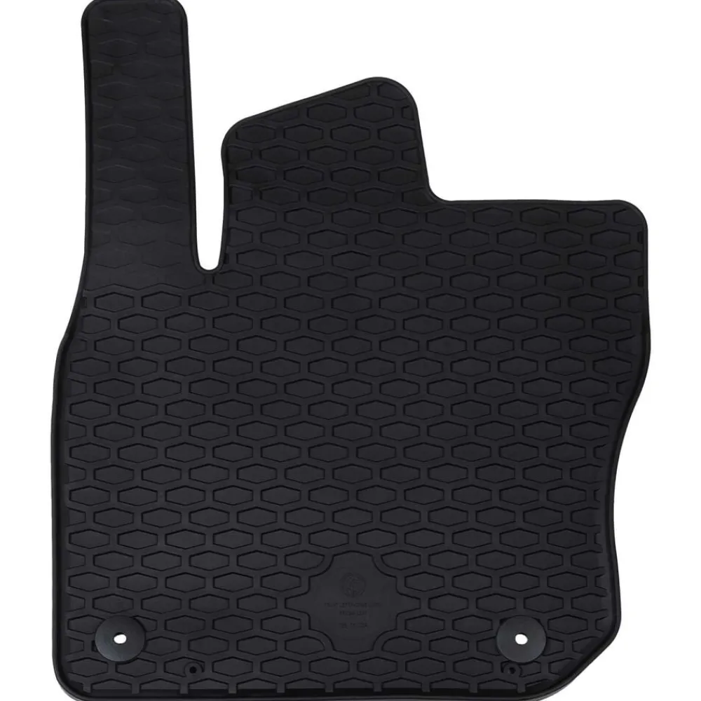 vidaXL Piezas Y Accesorios Para Vehículos-Alfombrilla de Coche 4 pcs Negro Goma