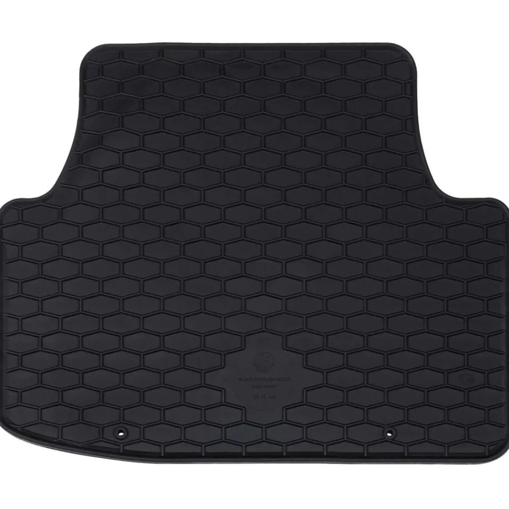 vidaXL Piezas Y Accesorios Para Vehículos-Alfombrilla de Coche 4 pcs Negro Goma