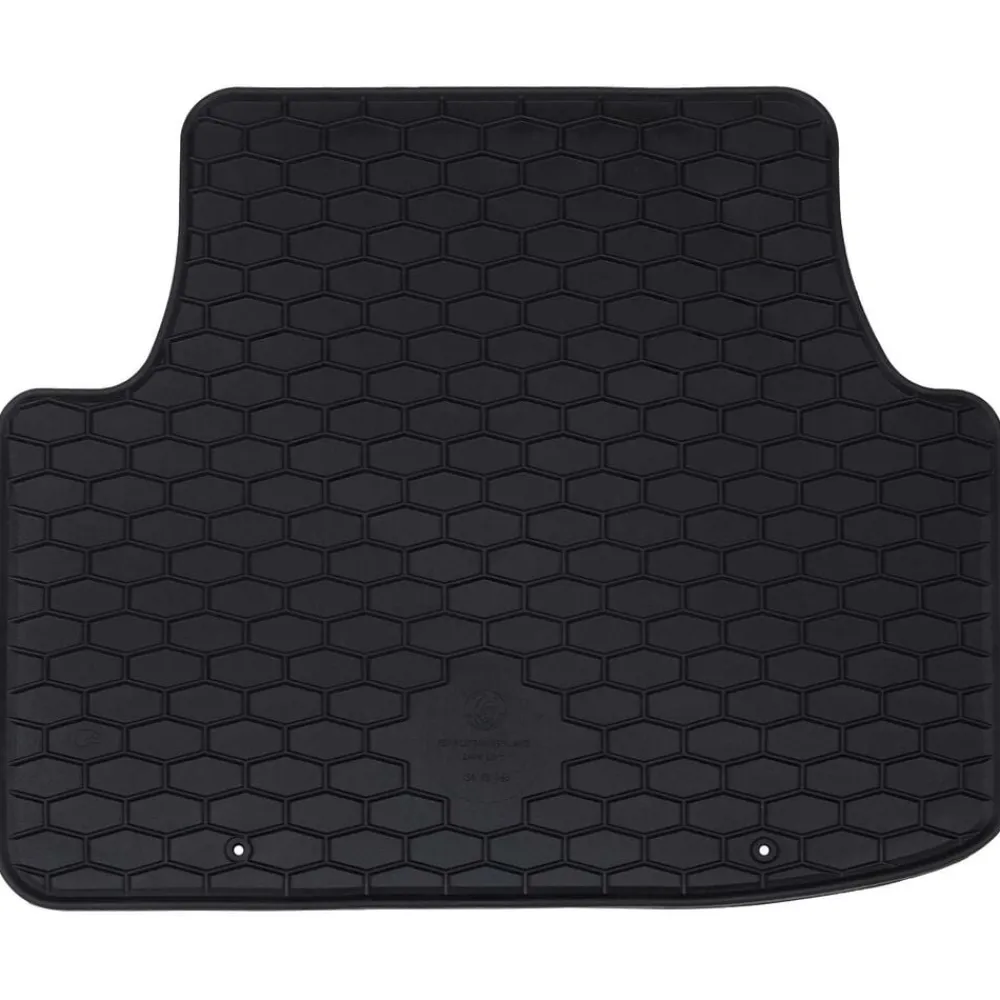 vidaXL Piezas Y Accesorios Para Vehículos-Alfombrilla de Coche 4 pcs Negro Goma