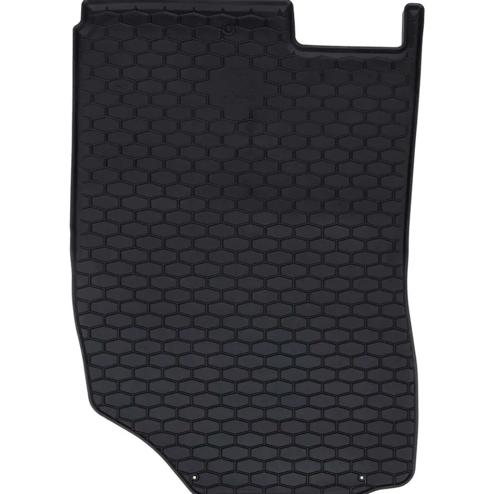 vidaXL Piezas Y Accesorios Para Vehículos-Alfombrilla de Coche 4 pcs Negro Goma