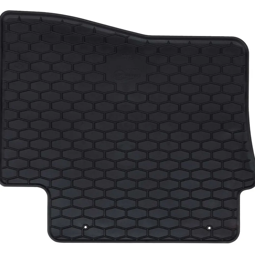 vidaXL Piezas Y Accesorios Para Vehículos-Alfombrilla de Coche 4 pcs Negro Goma