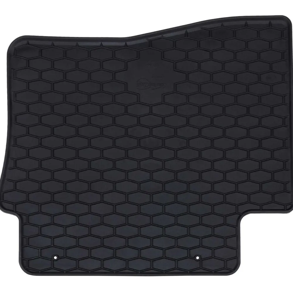 vidaXL Piezas Y Accesorios Para Vehículos-Alfombrilla de Coche 4 pcs Negro Goma
