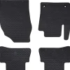 vidaXL Alfombrilla de Coche 4 pcs Negro Goma Best