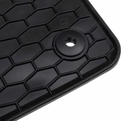 vidaXL Alfombrilla de Coche 4 pcs Negro Goma Sale