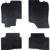 vidaXL Alfombrilla de Coche 4 pcs Negro Goma New