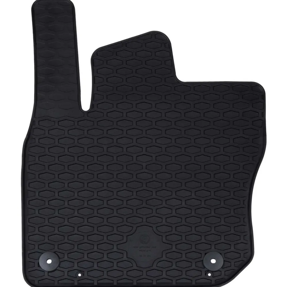 vidaXL Piezas Y Accesorios Para Vehículos-Alfombrilla de Coche 4 pcs Negro Goma