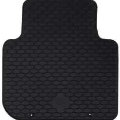 vidaXL Piezas Y Accesorios Para Vehículos-Alfombrilla de Coche 4 pcs Negro Goma