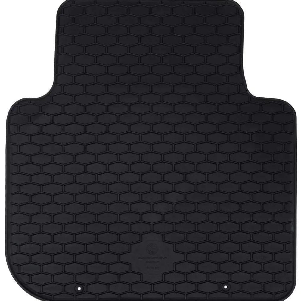 vidaXL Piezas Y Accesorios Para Vehículos-Alfombrilla de Coche 4 pcs Negro Goma
