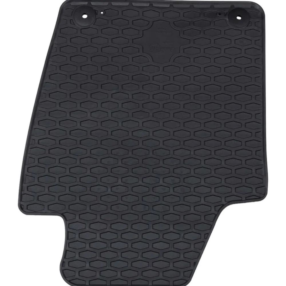 vidaXL Alfombrilla de Coche 4 pcs Negro Goma Discount