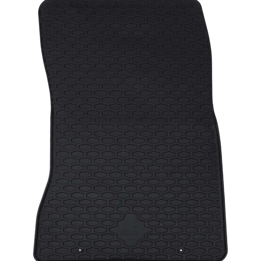 vidaXL Alfombrilla de Coche 4 pcs Negro Goma Sale