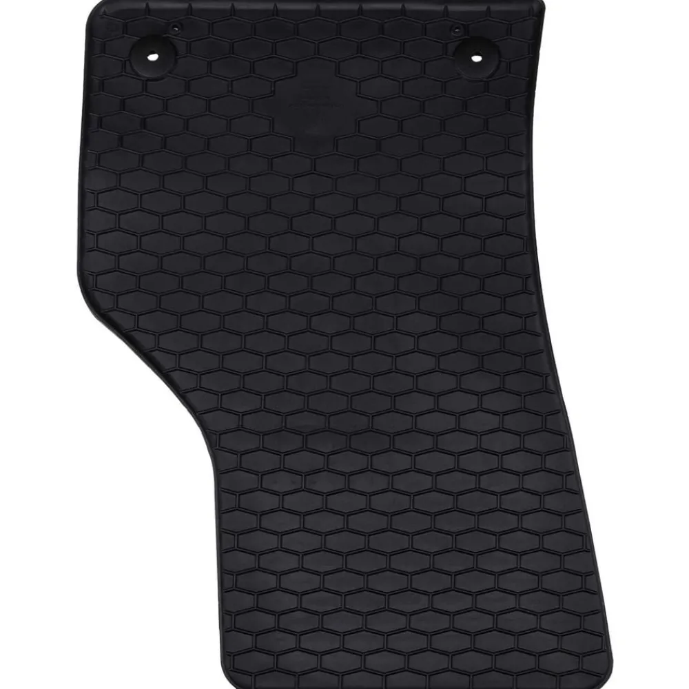 vidaXL Piezas Y Accesorios Para Vehículos-Alfombrilla de Coche 4 pcs Negro Goma