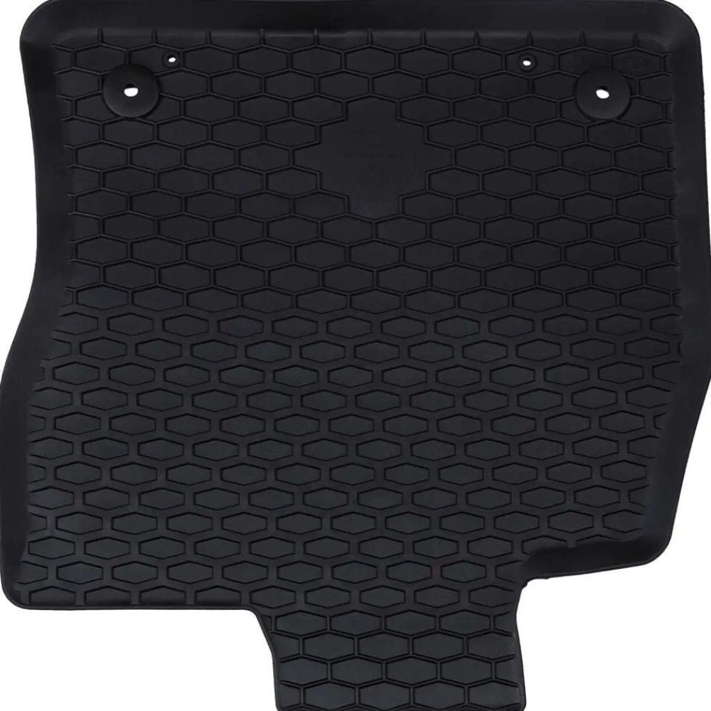 vidaXL Piezas Y Accesorios Para Vehículos-Alfombrilla de Coche 4 pcs Negro Goma