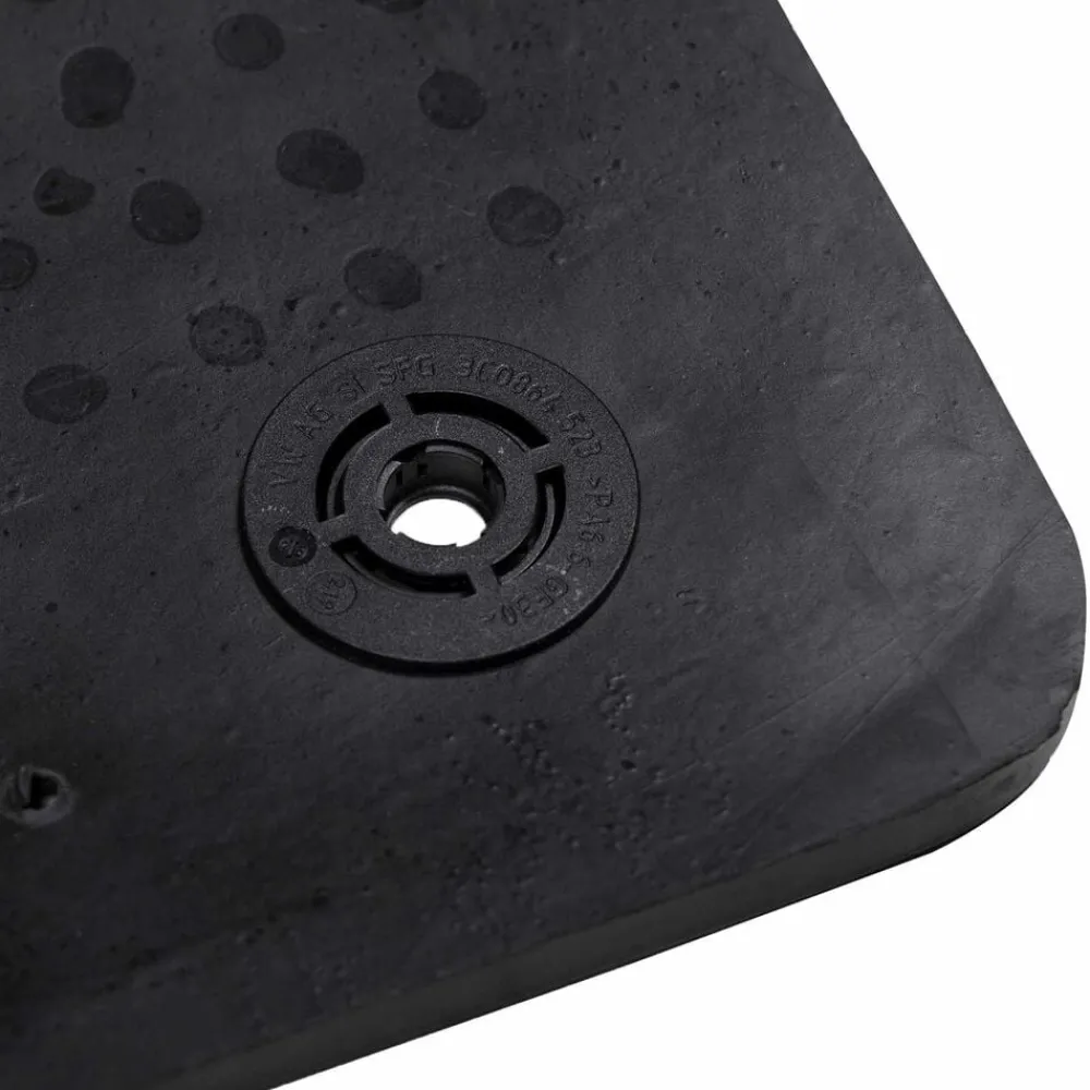 vidaXL Piezas Y Accesorios Para Vehículos-Alfombrilla de Coche 4 pcs Negro Goma