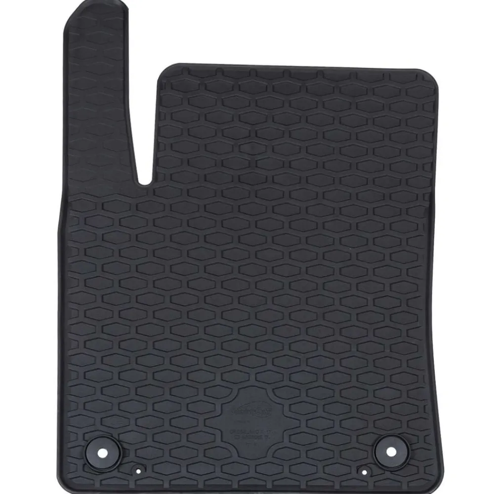 vidaXL Alfombrilla de Coche 4 pcs Negro Goma Outlet