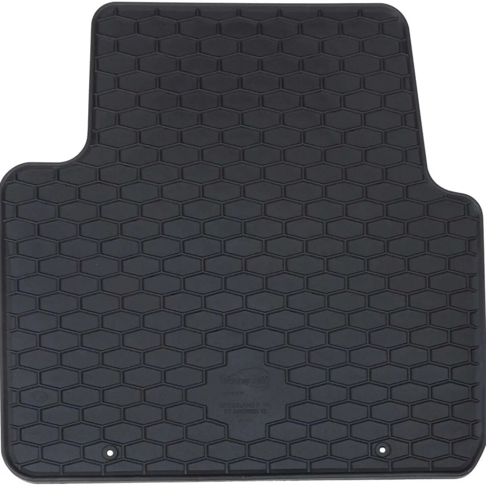 vidaXL Alfombrilla de Coche 4 pcs Negro Goma Outlet