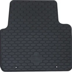 vidaXL Alfombrilla de Coche 4 pcs Negro Goma Outlet